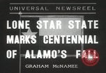 Standbild 100 Jahrestag der Alamo's fallen San Antonio Texas USA, 1936, aus Sekunde 1 historischem Filmmaterial Videoclip 65675067256