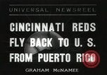 Image of Cincinnati Reds baseball team Miami Florida USA, 1936, second 1 stock footage video 65675067258