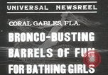 Image of bronco busting Coral Gables Florida USA, 1935, second 1 stock footage video 65675067261