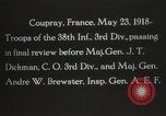 Standbild 3 Infanterie Division Coupray Frankreich, 1918, aus Sekunde 7 historischem Filmmaterial Videoclip 65675067297