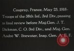 Standbild 3 Infanterie Division Coupray Frankreich, 1918, aus Sekunde 11 historischem Filmmaterial Videoclip 65675067297
