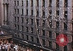 Image of aerial view of F street during V-J Day celebrations Washington DC USA, 1945, second 14 stock footage video 65675067302