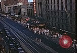 Image of aerial view of F street during V-J Day celebrations Washington DC USA, 1945, second 19 stock footage video 65675067302