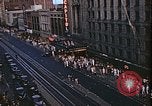 Image of aerial view of F street during V-J Day celebrations Washington DC USA, 1945, second 20 stock footage video 65675067302