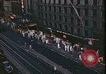 Image of aerial view of F street during V-J Day celebrations Washington DC USA, 1945, second 24 stock footage video 65675067302