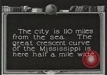 Image of origin of city New Orleans Louisiana USA, 1923, second 55 stock footage video 65675067363