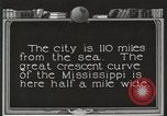 Image of origin of city New Orleans Louisiana USA, 1923, second 57 stock footage video 65675067363