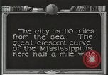 Image of origin of city New Orleans Louisiana USA, 1923, second 58 stock footage video 65675067363