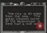 Image of origin of city New Orleans Louisiana USA, 1923, second 60 stock footage video 65675067363