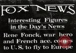 Standbild Rene Paul Fonck United States USA, 1920, aus Sekunde 1 historischem Filmmaterial Videoclip 65675067408