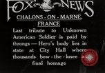Standbild Hommage an unbekannte amerikanische Soldat Chalons-en-Champagne Frankreich, 1921, aus Sekunde 1 historischem Filmmaterial Videoclip 65675067412