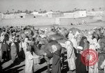 Image of Camels offered for sale at outdoor market in Marrakech Morocco North Africa, 1942, second 17 stock footage video 65675067433