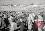 Image of Camels offered for sale at outdoor market in Marrakech Morocco North Africa, 1942, second 18 stock footage video 65675067433
