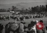 Image of Camels offered for sale at outdoor market in Marrakech Morocco North Africa, 1942, second 61 stock footage video 65675067433