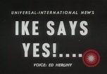 Image of Dwight D Eisenhower signals willingness for second term Washington DC USA, 1956, second 16 stock footage video 65675067503