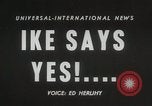 Image of Dwight D Eisenhower signals willingness for second term Washington DC USA, 1956, second 17 stock footage video 65675067503