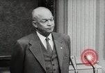 Image of Dwight D Eisenhower signals willingness for second term Washington DC USA, 1956, second 49 stock footage video 65675067503