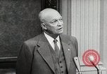 Image of Dwight D Eisenhower signals willingness for second term Washington DC USA, 1956, second 50 stock footage video 65675067503