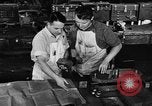 Image of automobile workers Detroit Michigan USA, 1950, second 52 stock footage video 65675067508