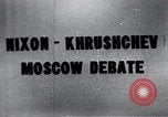 Image of "Kitchen Debate" between Nixon and Khrushchev Moscow Russia Soviet Union, 1959, second 3 stock footage video 65675067614