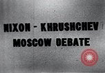 Image of "Kitchen Debate" between Nixon and Khrushchev Moscow Russia Soviet Union, 1959, second 6 stock footage video 65675067614