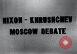 Image of "Kitchen Debate" between Nixon and Khrushchev Moscow Russia Soviet Union, 1959, second 9 stock footage video 65675067614