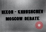 Image of "Kitchen Debate" between Nixon and Khrushchev Moscow Russia Soviet Union, 1959, second 11 stock footage video 65675067614