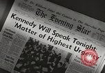 Image of US government officials during Cuban missile crisis Washington DC USA, 1962, second 17 stock footage video 65675067629