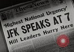 Image of US government officials during Cuban missile crisis Washington DC USA, 1962, second 20 stock footage video 65675067629