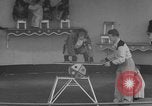 Immagine di equilibrio acrobazie di scimpanzé Saint Louis Missouri USA, 1953, secondo 25 filmato di repertorio 65675067648
