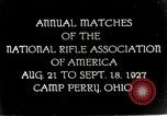 Image of matches of National Rifle Association Ohio United States USA, 1927, second 1 stock footage video 65675067673