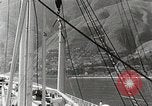 Standbild Touristen verlassen Schiff mit dem Motorboot zu besuchen Vargas Venezuela, 1936, aus Sekunde 9 historischem Filmmaterial Videoclip 65675067694