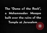 Standbild Kuppel des Rock Jerusalem Palästina, 1936, aus Sekunde 8 historischem Filmmaterial Videoclip 65675067734
