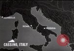Standbild Bombardierung von Kloster Cassino Italien, 1944, aus Sekunde 8 historischem Filmmaterial Videoclip 65675067747