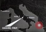 Standbild Bombardierung von Kloster Cassino Italien, 1944, aus Sekunde 9 historischem Filmmaterial Videoclip 65675067747