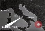 Standbild Bombardierung von Kloster Cassino Italien, 1944, aus Sekunde 13 historischem Filmmaterial Videoclip 65675067747