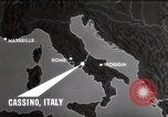 Standbild Bombardierung von Kloster Cassino Italien, 1944, aus Sekunde 15 historischem Filmmaterial Videoclip 65675067747