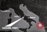 Standbild Bombardierung von Kloster Cassino Italien, 1944, aus Sekunde 16 historischem Filmmaterial Videoclip 65675067747