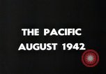 Image of American Marines landing and moving inland Guadalcanal Solomon Islands, 1942, second 3 stock footage video 65675067764