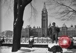 Image of Canadian Parliament buildings in snow Ottawa Canada, 1956, second 3 stock footage video 65675067769
