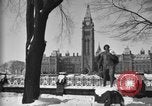 Image of Canadian Parliament buildings in snow Ottawa Canada, 1956, second 4 stock footage video 65675067769