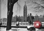 Image of Canadian Parliament buildings in snow Ottawa Canada, 1956, second 5 stock footage video 65675067769