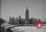 Image of Canadian Parliament buildings in snow Ottawa Canada, 1956, second 6 stock footage video 65675067769