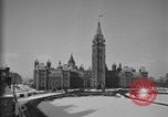 Image of Canadian Parliament buildings in snow Ottawa Canada, 1956, second 7 stock footage video 65675067769