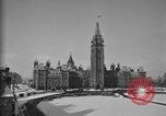 Image of Canadian Parliament buildings in snow Ottawa Canada, 1956, second 8 stock footage video 65675067769