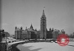 Image of Canadian Parliament buildings in snow Ottawa Canada, 1956, second 9 stock footage video 65675067769