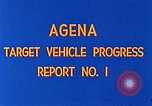 Image Gemini Agena Target Vehicle Sunnyvale California USA, 1963, de la seconde 19 séquences d'archives historiques vidéo 65675067786