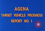 Image Gemini Agena Target Vehicle Sunnyvale California USA, 1963, de la seconde 20 séquences d'archives historiques vidéo 65675067786