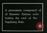 Image of Czechoslovakian independence Prague Czechoslovakia, 1918, second 10 stock footage video 65675067796
