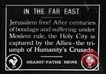 Image of British soldiers capture Jerusalem Jerusalem Palestine, 1917, second 1 stock footage video 65675067815